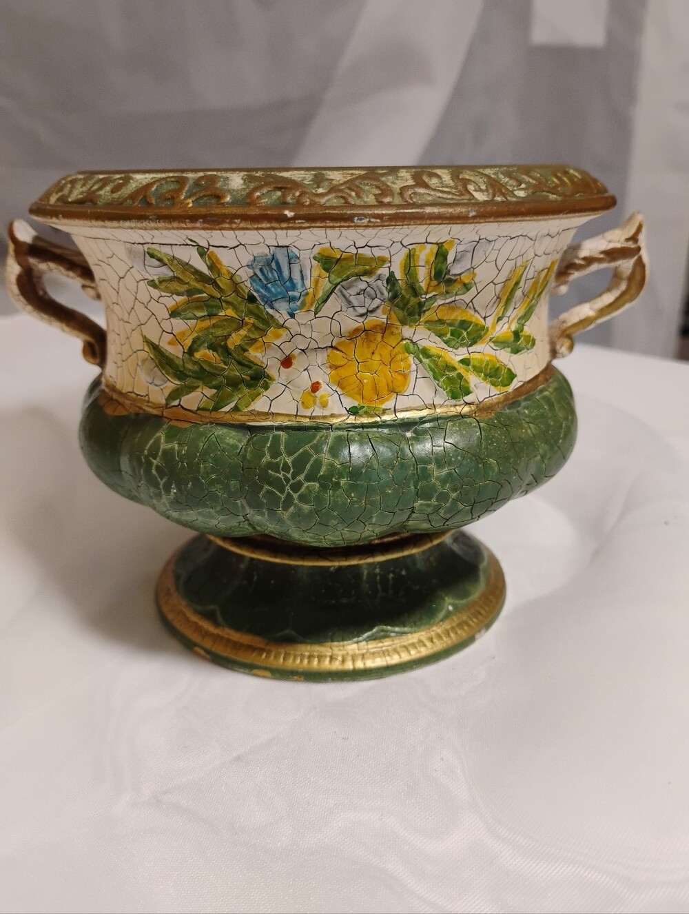 Vintage RELPO 6595 hand painted ceramic planter/bowl, likely mid century/Japan